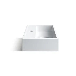 Balneo Vasque à poser 40x24cm, en fonte minérale, Blanc, VIKI