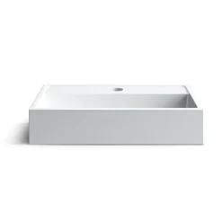 Balneo Vasque à poser 40x24cm, en fonte minérale, Blanc, VIKI