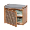 Banc armoire de salle de bain en bambou Bahari