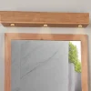 Bandeau lumineux en teck pour spots 70 cm