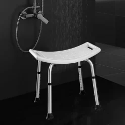 Banquette carrée avec finition BLANC mat en ABS Kibath