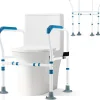 Barre appui pour toilettes pour personnes âgées avec hauteur largeur sangle réglables pour personnes âgées handicapées