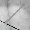 Barre cylindrique stabilisatrice 70-120 cm alu chrome - Verre 6-10 mm