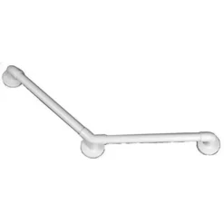Barre d'appui coudée 135 degrés - 3 points de fixation - 450 x 450 mm - Charge maximale : 190 kg