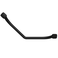 Barre d'appui coudée en acier noir mat Godonnier Essentiels Plus 60,9 cm