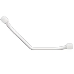 Barre d'appui coudée en acier blanc mat Godonnier Essentiels Plus 60,9 cm