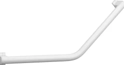 Barre d'appui coudée en aluminium blanc époxy 62,3 cm 135'