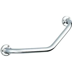Barre d'appui coudée inox - diamètre 25 mm - Delabie