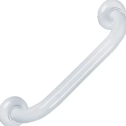 Barre d'appui droite 500 mm, Aluminium Epoxy Blanc - Barre d'appui droite 500 mm Tube aluminium blanc diam :