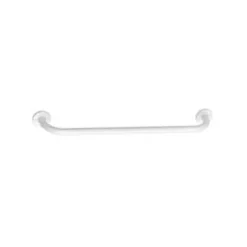 Barre d'appui droite en acier blanc Godonnier 60 cm