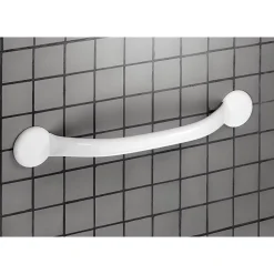 Barre d'appui droite en acier blanc Godonnier 37 cm