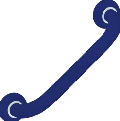 Barre d'appui droite en aluminium bleu epoxy Godonnier 36,6 cm
