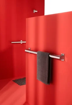 Barre d'appui droite en aluminium anodisé brillant anodisé Godonnier 43,7 cm