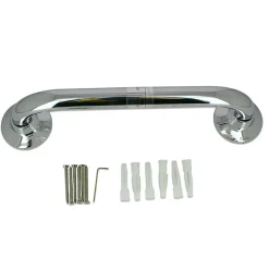 Barre D'appui Pour Salle De Bain En Finition Chromée, 37 Cm
