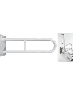 Barre d'appui relevable en forme U HELP blanc comaxite-Blanc-60x25x10cm-Blanc-10 ---10