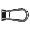 Barre d'appui relevable en forme U HELP en acier inoxydable-81,3x25x10cm--
