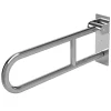 Barre dappui wc rabattable ML-Design 60 cm en inox jusqua 200 kg pour personnes a mobilite reduite