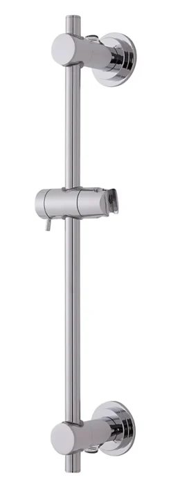 Barre de douche à ventouses avec support douchette, chrome, GoodHome