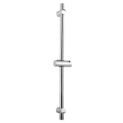 Barre de douche avec équipement TREN de 65,5 cm, finition chrome poli, en laiton Kibath