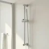 Barre de douche standard réglable fixation murale coloris chrome L.64,5 cm