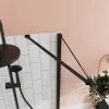 Barre de fixation/stabilisation pour paroi de douche L.70 cm, alu noir, GoodHome Ledava