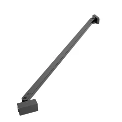 Barre de fixation/stabilisation pour paroi de douche L.70 cm, alu noir, GoodHome Ledava