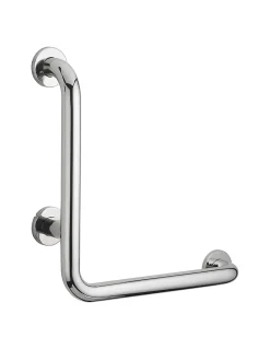 Barre de maintien coudée, inox 304, longueur 800mm, angle 90 degrés, diamètre 32mm, finition inox poli - THIRARD