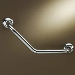 Barre de redressement coudée en laiton chromé Godonnier 58 cm