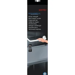 Barre de redressement ou d'appui coudée ECO Acier Inox 71cm Blanc Spirella