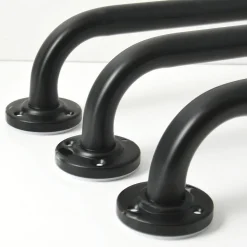 Barre de redressement ou d'appui Acier 30cm Noir mat MSV