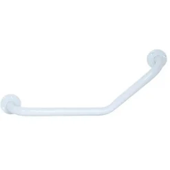 Barre de redressement ou d'appui coudée Acier 54x13,5x10cm Blanc MSV