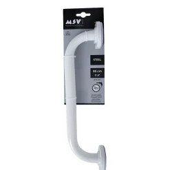 Barre de redressement ou d'appui Acier 30cm Blanc MSV