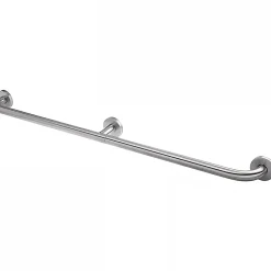 Barre de relèvement et appui droite PMR normes handicapé SANINDUSA NewWCCare 120 inox brossé