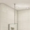 Barre de stabilisation et fixation plafond pour paroi de douche - L 90-150cm - alu chrome - pour des verres de 6-10 mm
