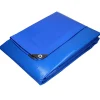 Bâche de couverture étanche protection en PE avec oeillets 3x5 m 180 g/m² bleu