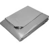 Bâche de couverture étanche protection en PE avec oeillets 1,5x6 m 260 g/m² gris