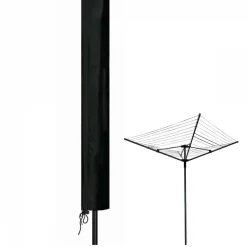 Bâche, housse de protection imperméable pour séchoir parapluie - 180 x 30 x 30 cm - Noir - Linxor