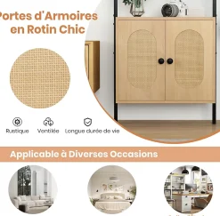 Bibliotheque avec 4 Niveaux d'Étagères Ouvertes en Bois,avec Cadre Métallique et Armoire 2 Niveaux, pour Salon, Chambre, Cuisine