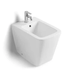 Bidet Au Sol Carré En Céramique Murale - Rock