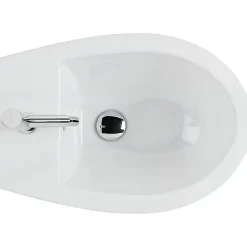 Bidet compact gain de place Easy céramique traditionnelle SANINDUSA a poser au sol blanc