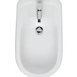 Bidet céramique traditionnelle SANINDUSA a poser au sol Proget Confort blanc