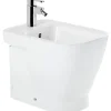 Bidet céramique traditionnelle SANINDUSA Look avec trous pour abattant blanc (abattant, robinet et vidage non inclus)