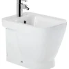 Bidet céramique traditionnelle SANINDUSA Look avec trous pour abattant blanc (abattant, robinet et vidage non inclus)