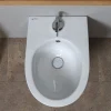 Bidet Mural En Céramique Blanche - Tuckett