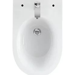 Bidet Sanlife céramique traditionnelle SANINDUSA avec trous pour abattant (non inclus) blanc