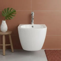 Bidet suspendu - 52 x 36,3 x 33 cm - Blanc -VELA