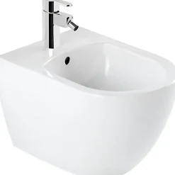 Bidet suspendu céramique traditionnelle SANINDUSA Sanibold 50 fixation cachée blanc