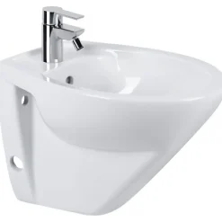 Bidet suspendu céramique traditionnelle SANINDUSA Cetus blanc