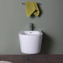 Bidet Suspendu En Céramique Blanche - Blues