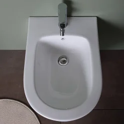 Bidet Suspendu En Céramique Blanche - Blues